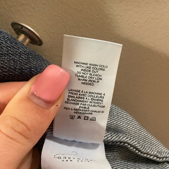 Greywire New York distressed denim vest size Small. {220} - Picture 9 of 10